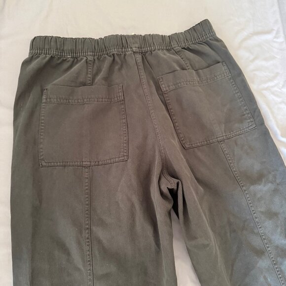 NWT ZARA Drawstring Wide Leg Cropped Pants - Picture 4 of 5